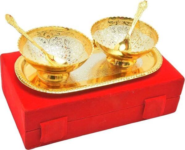 Gold Plated Unique Bowl Set