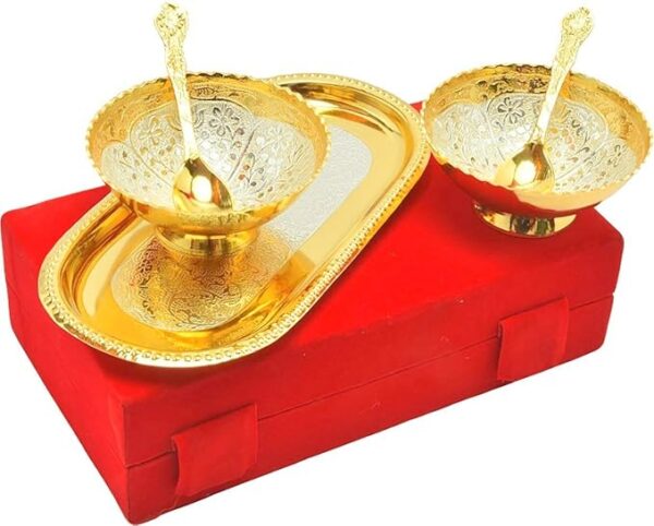 Gold Plated Unique Bowl Set