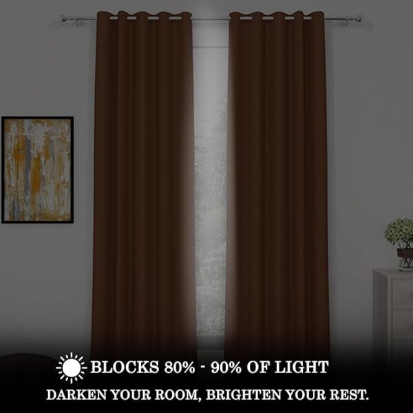 Home Blackout Door Curtains 7 Feet Long Set of 1