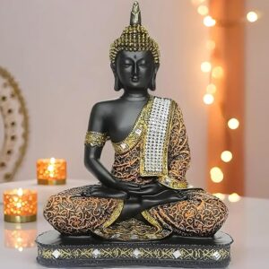 Meditating Sitting Buddha Statue showpiece - Image 2