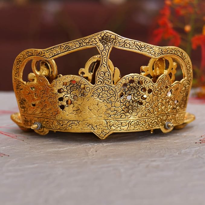 Laxmi Ganesh Saraswati Idol Diya Oil Lamp - Image 3